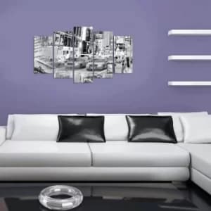 5PMX-019 Multicolor Decorative MDF Painting (5 Pieces)