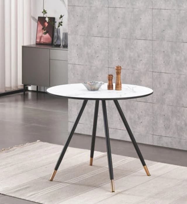 Life Interiors Dorchester Lux Dining Table Single, White