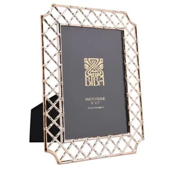 Biba Cross Photo Frame - Gold