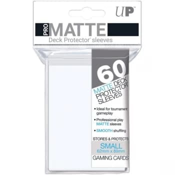 Ultra Pro White Matte Small Deck Protectors - 60 Cards