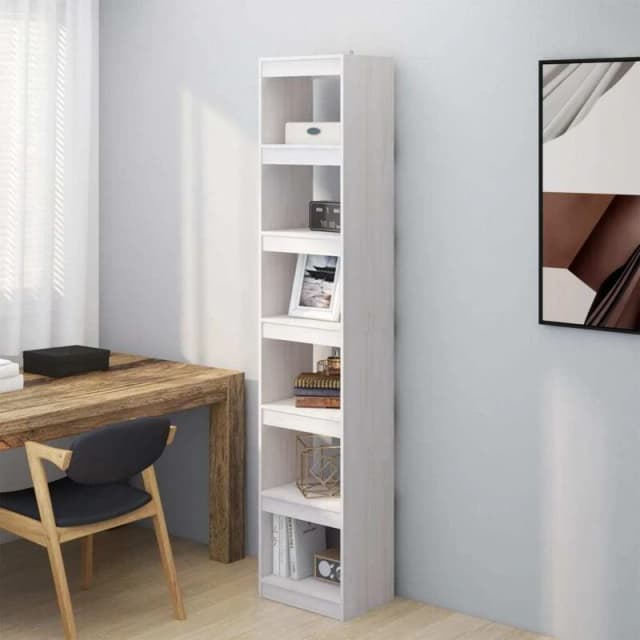 VIDAXL Vidaxl - Book Cabinet/Room Divider White 40x30x199cm Solid Pinewood 8720286608548