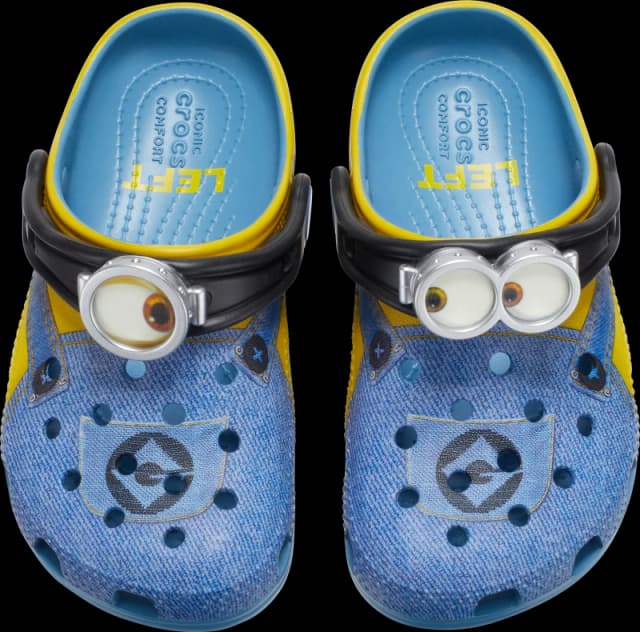 Crocs Kids Toddlers Minions Clogs Black C4