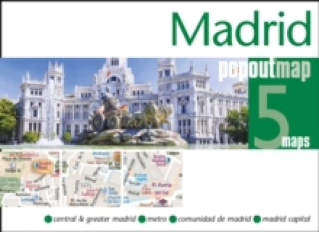 Madrid PopOut Map Sheet map, folded