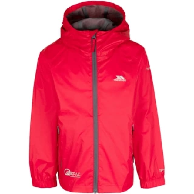Trespass Qikpac Packaway Jacket in Red Size: 2-3 Years Red Unisex 2-3 Years