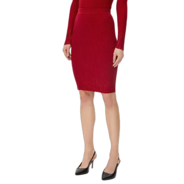 Guess Womens skirt Guess Alice Rhinestones Rouge Female L