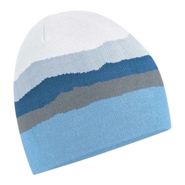 Beechfield Beechfield Men Mountain Pull-On Beanie in Light Blue Light Blue One Size Male 5063470718313
