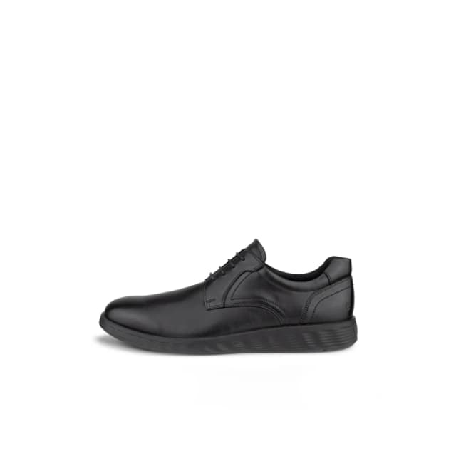 Ecco S Lite Hybrid Leather Mens Lace Up Shoes - Black - Size:UK 7.5