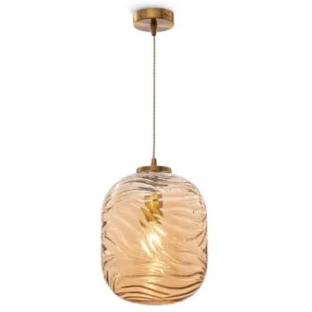 Maytoni Lighting - Maytoni Modern - Dunas Modern Dunas Brass Dome Pendant Ceiling Light Glass Shade