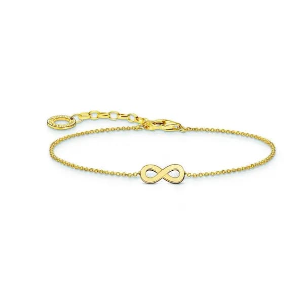 Thomas Sabo Sterling Silver Basics Gold Gold Plated Bracelet A2161-413