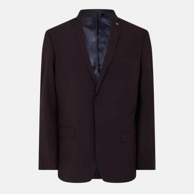 Ted Baker Mens Burgundy Tailored Fit Formal Jacket Burgundy male 36 (46)