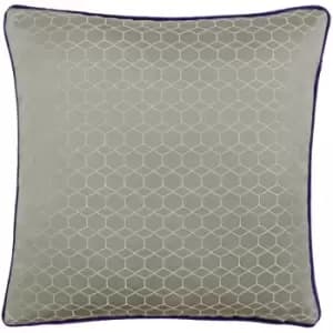 Riva Paoletti Balham Cushion Cover (45x45cm) (Taupe/Purple) - Taupe/Purple