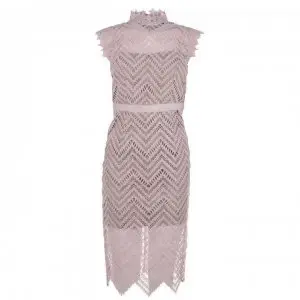 Bardot Imogen Lace Dress - Soft Pink
