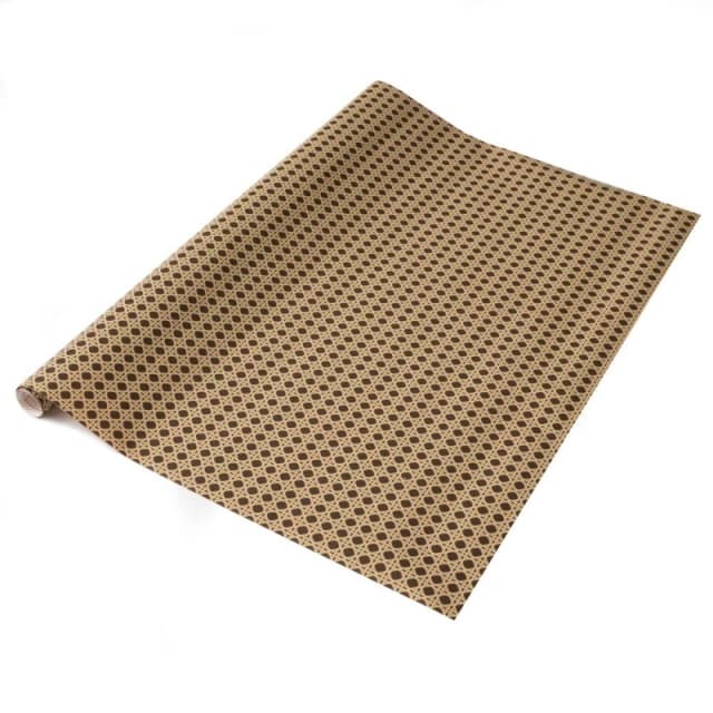 D C Fix dc fix Woven Cane Self Adhesive Vinyl Wrap Brown/Black unisex 67.5CMX2M