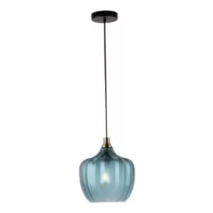 Larissa Lighting - Larissa Polis Dome Ceiling Pendant Light Glass 1x E27 Max 40W