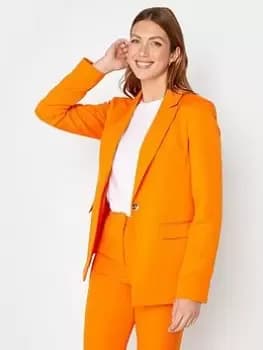 Long Tall Sally Orange Hazel Blazer, Orange, Size 10, Women