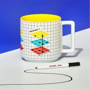 Yes Studio Tic Tac Toe Game Mug & Pen - Multi