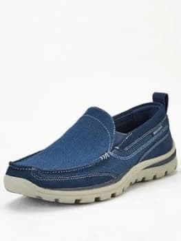 Skechers Superior Milford Slip On Shoe - Navy