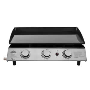Dellonda 3 Burner Portable Gas Plancha 7.5kW BBQ Griddle Stainless Steel DG22