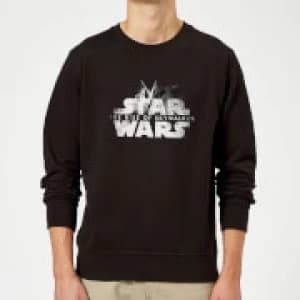 Star Wars The Rise Of Skywalker Rey + Kylo Battle Sweatshirt - Black