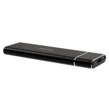 Akasa External USB 3.1 M.2 SSD Aluminum Enclosure - Black