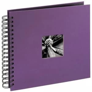 Hama Fine Art Spiralbound Album 28x24cm 50 Black pages (Purple)