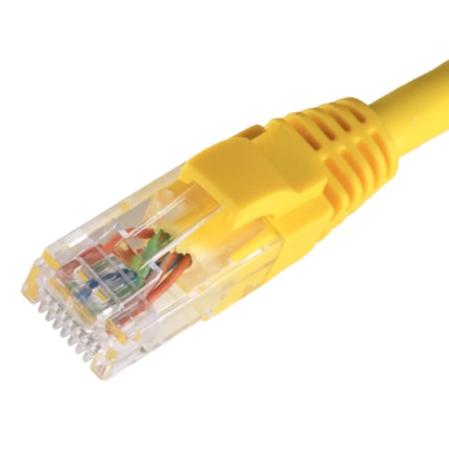 Cablenet 0.3m Cat6 RJ45 Yellow U/UTP LSOH 24AWG Snagless Booted Patch