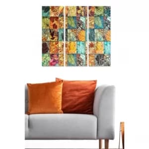 MDF504664639 Multicolor Decorative MDF Painting (3 Pieces)