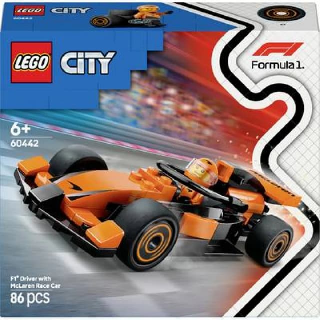 LEGO City F1 Driver with McLaren Race Car Mini Vehicle Toy Playset 60442 Toys