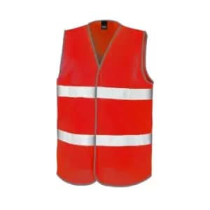 Result Adults Unisex Safeguard Enhance Visibility Vest (2X/3XL) (Red)