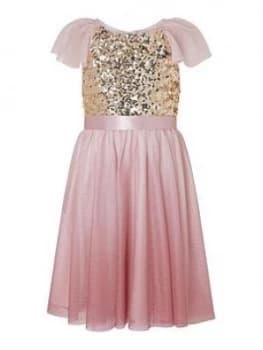 Monsoon Girls Truth Ombre Maxi Dress - Pink, Size 3 Years, Women