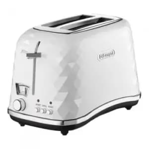 DeLonghi Brillante CTJ2103.W 2 Slice Toaster