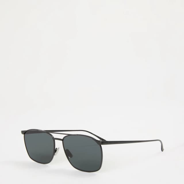Saint Laurent Mens Vincent Aviator Sunglasses Black male One Size