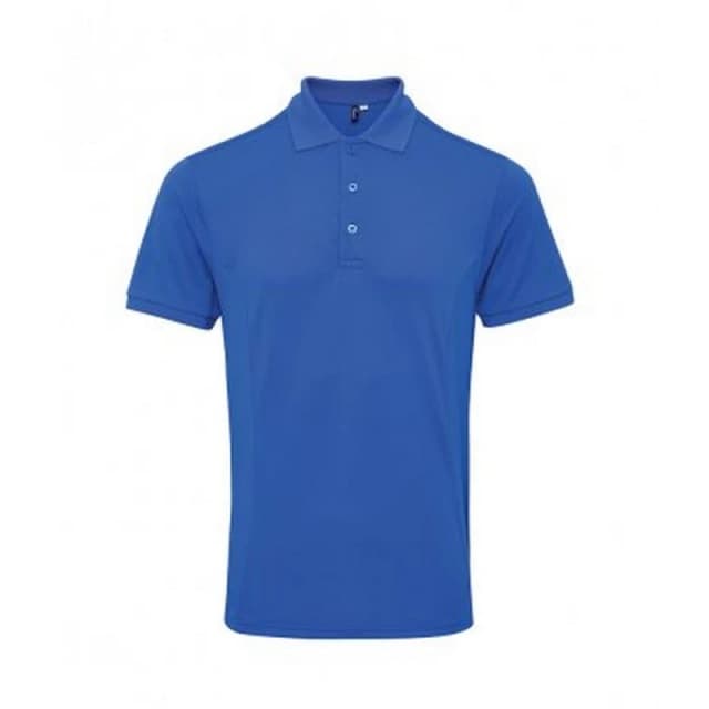 Premier Premier Men Coolchecker Plus Piqu Polo Shirt in Royal Size: Small Royal S Male 5063527592170