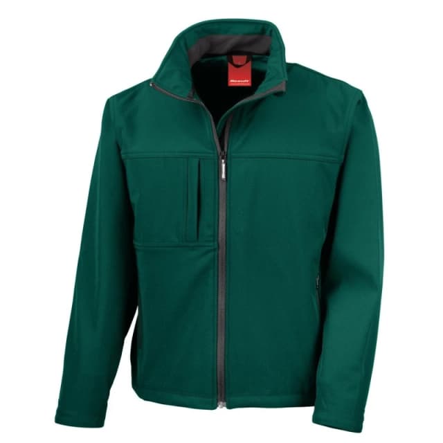 Result Result Men Softshell Premium 3 Layer Performance Jacket (Waterproof, Windproof & Breathable) in Bottle Green Size: Small Bottle Green S Male