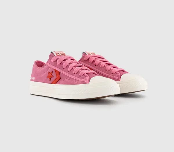 Converse Womens Star Player 76 Trainers Pink Fever Dream Egret, 4.5