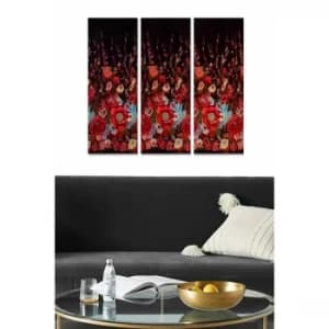 MDF283217099 Multicolor Decorative MDF Painting (3 Pieces)