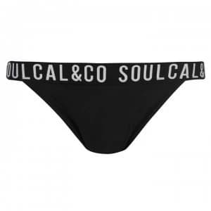 SoulCal Deluxe Branded Bikini Briefs - Black/White