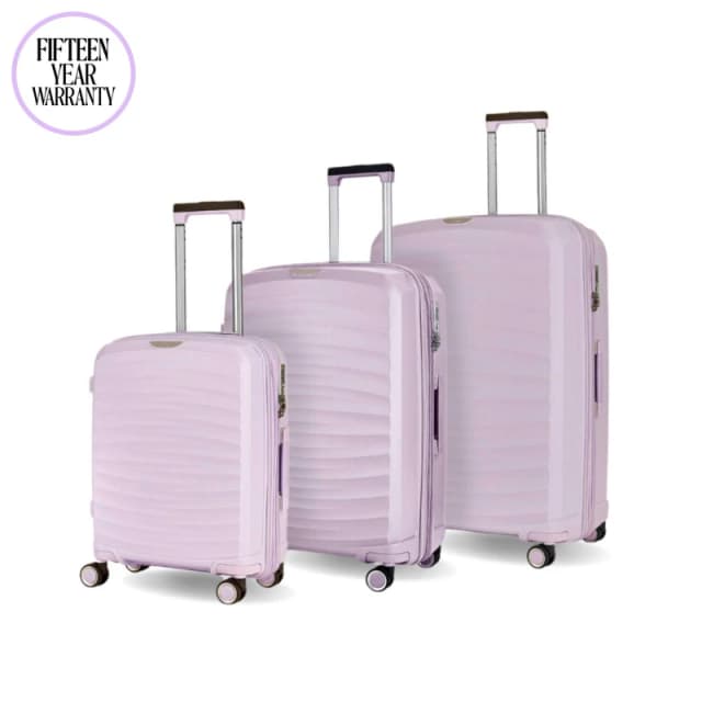 Rock Rock Sunwave Large Suitcase Lilac - Rock - Size: Large Lilac Large UH25005