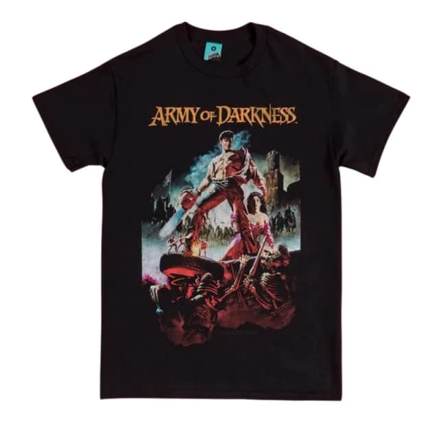 Army of Darkness Mens Movie Poster T-Shirt in Black Size: Large Black Male L