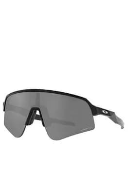 Oakley Sutro Lite Sweep Matte Black Rectangle Frame Prizm Black Lens Sunglasses, Black, Men