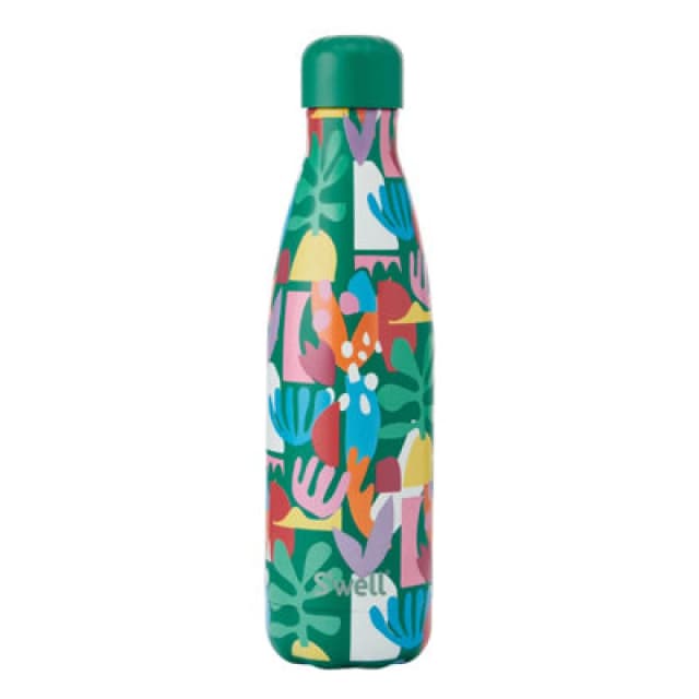 Swell S'well 'paper Cutouts' Water Bottle, Bold And Bright Travel Bottle For Hydration Stainless Steel And Copper, Bpa-Free 500Ml
