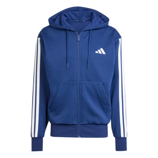 Adidas SPORTSWEAR Essential 3-Striped Zip-Up Hoodie blue Men XS;S;M;L;XL