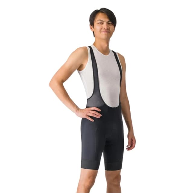 Castelli Entrata 2 Black Bib Shorts, Size L