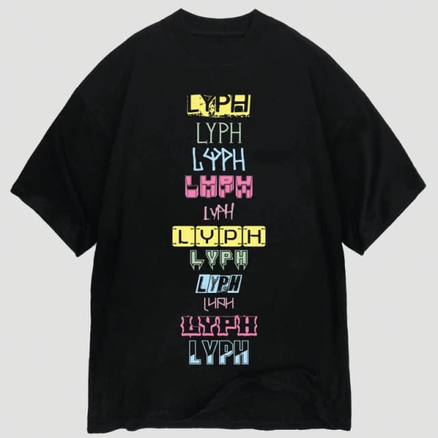 LYPH Multi T-Shirt Black male X Small