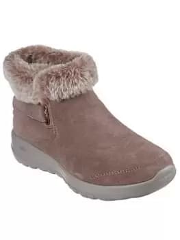 Skechers On-the-go Joy Chugga Ankle Boots, Taupe, Size 8, Women