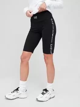EA7 Emporio Armani Logo Cycling Short - Black Size XS Women