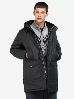 Barbour Haughton Wax Coat, Black Size M Men