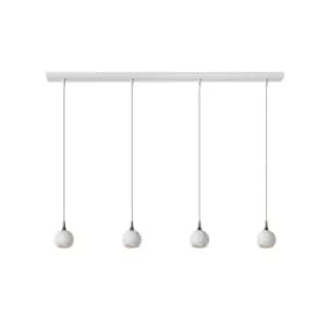 Favori Modern Bar Pendant Light - 4xGU10 - White