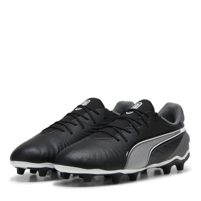 Puma King Match Junior Firm Ground Football Boots - Black 3