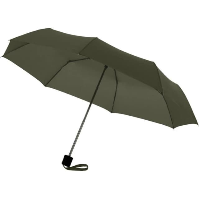 Bullet Mens 21.5" Ida 3-Section Umbrella One Size in Green Green Male